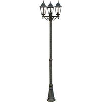 Lampe d'extérieur candélabre sur pied support d'éclairage lanterne lumière nuit