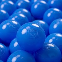 KiddyMoon Plastikbälle 7 cm blau 200er Set