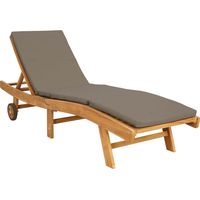 vidaXL Transat Marron et taupe Polyester