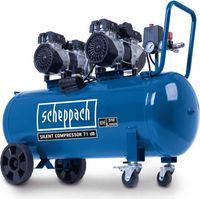 Scheppach Compresseur d'air horizontal 4 cylindres HC100Si - 2200W - cuve 100L - 8 bar - 510 L/min - silencieux