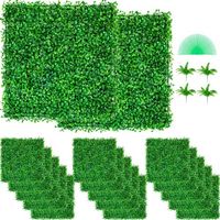 Panneaux de Buis Artificiels 10X10pouce Haie Artificielle