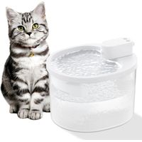 royaluxe -Fontaine d'eau sans fil pour chat – Fontaine d'eau pour animaux de compagnie à piles de 2,2 L, fontaine d'eau automatique sans fil pour chat pour chiens, lapins, plusis animaux de compagnie