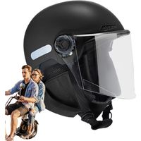 Casque de Moto intégral, Casque avec Protection auditive -