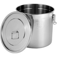 21 litres de riz étanche à l'air Réservoir en acier inoxydable 304 Boîte de stockage alimentaire avec couvercle