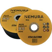 Lot de 25 disques à tronçonner 125mm pour le métal (125 X 1.6 X 22.2MM)