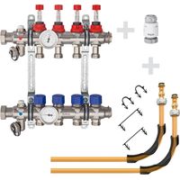 Schlüter Anschlusspaket für BEKOTEC-EN P/PF für 4 Heizkreise, Rohr Ø 16 mm