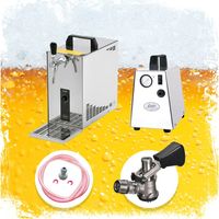 Ensemble complet - Tireuse a biere - PYGMY 25 machine a biere, pompe a biere 1 ligne, caisse à bière 35 litres/h, Green Line, KEG: Type G