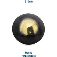 tachuela lisa. acero. embellecedor redondo. remate decorativo. 1.000 unidades - heico acabado bronce renacim ( color:000000 5000)
