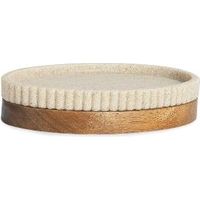 ANDREA HOUSE BA22101 Jabonera Bg Poly/Acacia 14X9,5X3 - ref: BA22101