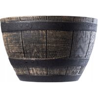 KADAX Blumentopf, Blumenkübel aus Kunststoff, rund, 40 cm, Dunkelbraun