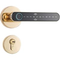 Serrure de porte numérique intelligente à double clé, sans contact, Bluetooth et empreinte digitale, de sécurité.