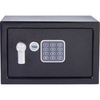 YALE Cassaforte Elettronica con Allarme Piccola YEC/200/DB2 Nero, Allarme Integrato 130 dB, Struttura e Bulloni di Bloccaggio in Acciaio