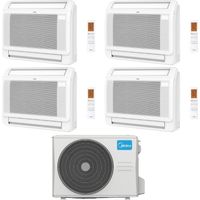 Midea Climatizzatore Console Quadri Split MFA2U 9+9+9+9 con M5OE-42HFN8-Q Inverter R 32 Wi-Fi Optional Classe A++