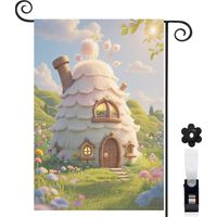 Drapeau de jardin extérieur décoration saisonnière toile durable double face 30 x 45 cm pour cour maison terrasse