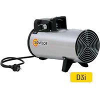 Sovelor - Tragbare elektrische Heißluftheizung aus Edelstahl 230V1 50 Hz 3 kW - D3I