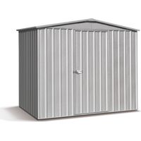 FOREST STYLE - Cobertizo de Jardín de Metal Fraser 4,8 m² (2,36 x 2,28 x 2,08 m) – Sistema de Montaje por Clip – Acero Galvanizado – Resistente a los Rayos UV – Placas de 35 mm