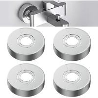 Cache Tuyau Radiateur 4Pcs Rosaces de Douche Décoratives 3 Tailles en 1 Rosaces de Recouvrement Tuyaux de Chauffage Rosace Radiateur