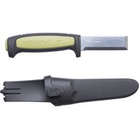 Morakniv Handwerker Messer mit Stemmeisen feststehend 74mm mit Köcher, Edelstahl