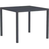 Tavolo autolivellante ed impilabile "Quatris" in acciaio per bar e ristoranti "Made in Italy" -Bianco / 90 x 90 cm