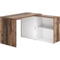 CALICOSY - Bureau d'Angle Modulable avec Étagères de Rangement - Valley