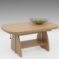 Table basse Vienna 108/157x67x52/71 cm-hêtre
