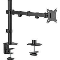 Gembird Bras de Montage Moniteur Bureau Noir Ajustable