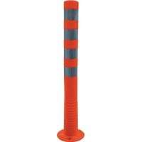 Poste delimitador de PU naranja/blanco Ø 80 mm - 12211 FP