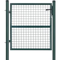 Songmics – Portillon de jardin en acier galvanisé 100 x 106 cm – Serrure et poignées incluses – Résistant aux intempéries – GGD150G01