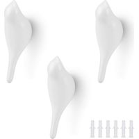 Kleiderhaken, Vogel-Wandhaken, Wohnzimmer-Dekorationshaken, Kleiderbügel, Hut, 3 Stück