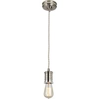 Sospensione retro Douille nichel lucido E27 60W Elstead
