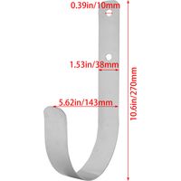 Corde nylon + mousqueton ressort + crochet flottant / support bouée sauvetage – Ensemble corde extérieure – Corde ancre bateau – Blanc