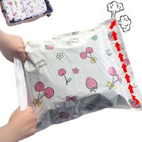 Sac de rangement sous vide,lot de 10 compression enroulables, sac de voyage sous vide, housse de rangement sous vide réutilisable