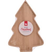 Servierplatte aus Holz Weihachtsbaum XMAS