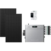 Zendure SolarFlow 2400 Pro - Batterie Solaire 2400W AC, PV 4800W, 2.4-16.8kWh, Plug & Play, IP65, Tesla/Pompes à Chaleur. avec Compteur intelligent 3CT, avec 450Wx2 Panneau Bifacial