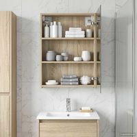 vidaXL Armoire Miroir de Salle de Bain Chêne Sonoma 50 x 14,5 x 70 cm