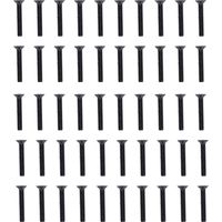 50Pcs Vis tête fraisée cruciformes inox M4x25