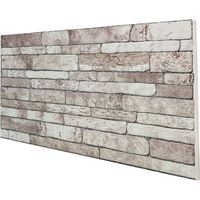 Panneau mural imitation pierre en EPS résiné – Dimensions 100x50 cm – Épaisseur 2 cm – Isolation thermique et acoustique – Résistant aux chocs – Signorbit