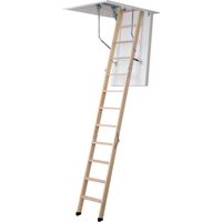 Dolle Bodentreppe clickFIX® 3-teilig bis 274cm Raumhöhe mit U-Wert 0,49 Deckenöffnung 130x60cm