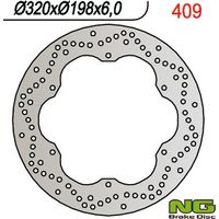 Disco de freno delantero NG para Yamaha XJ 600 Diversion 1992-1997, 320x198x6 mm