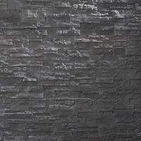 Decoon – Plaquette de parement imitation pierre graphite – Couvre 0,52 m² – Pose murale sans joint – Relief naturel pour intérieur et extérieur