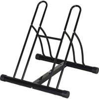 Porte-vélo 2 vélos, pneus jusqu'à 6,5 cm, cadre orientable acier noir, 60x54x57 cm