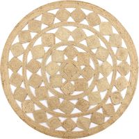 Vidaxl – Tapis kilim en jute tressé 90 cm – Tissé à la main – Résistant et facile d'entretien – Motif traditionnel chic