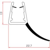 GUARNIZIONE PER BOX DOCCIA 2 M MOD.407- TRAFILO- 10,0 pz