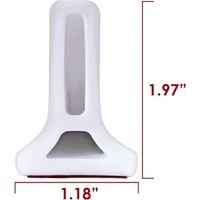 Bande d’étanchéité pour receveur de douche – Bande seuil anti-fuite en silicone souple, 2 mètres, hauteur 15 mm, blanc uni