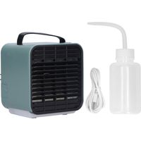 Purificateur d'air portable 2-en-1 avec ioniseur et ventilateur USB, 3 vitesses de vent - Vert