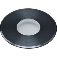 Encastré de sol extérieur ZEPH 1 24V rond anthracite 4000K 125lm 2W - EUROPOLE - 55001AN