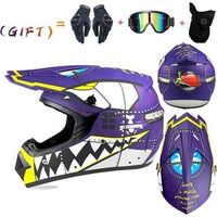 Casque de moto pour enfants et adultes,,SK869, Casque Moto Integral VTT Casque -- Moto Cross pour Casque Intégral Tout