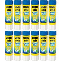 12 bâtons De Colle - Magic Blue - 8G - UHU