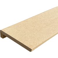 Lot de 6 Surplinthes MDF, L.2.44 m x H.9.8 cm, Ep.22 mm