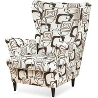Wingback Chair Covers 2 Piece Set,Washable Chair Back Covers,Furniture Protector for Wingback Chairs Bedroom Living Room Hotel (carré)